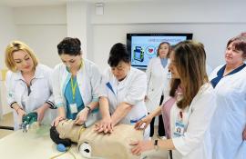 Colaboratorii Secției Neurologie de la IMSP Institutul de Medicină Urgentă (IMU) au fost instruiți să poată oferi primul ajutor vital persoanei aflată în stop cardiac.